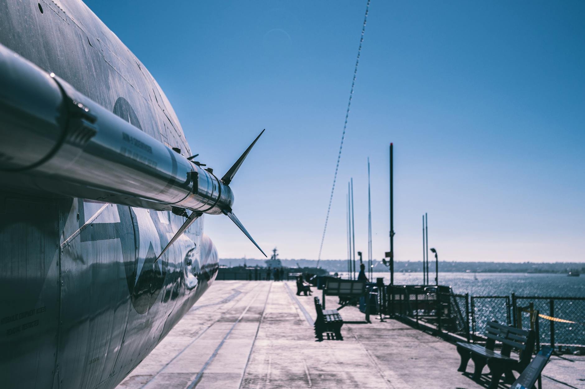 Missile on Ship in Port