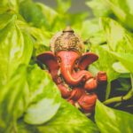 Red Ganesha Figurine