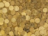 Pile of Gold Round Coins