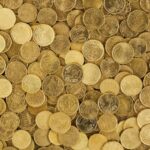 Pile of Gold Round Coins